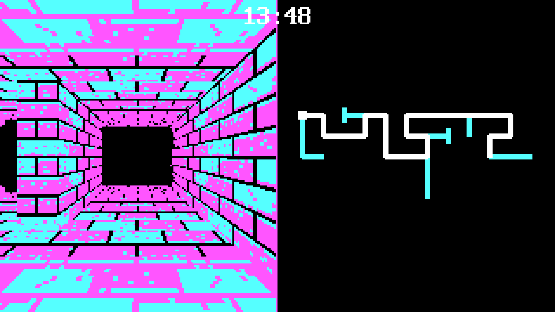 The same corridor in CGA